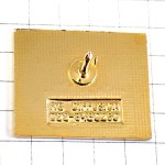 ピンバッジ・ルグラン＝サコネ郵便切手型スイス消印付き