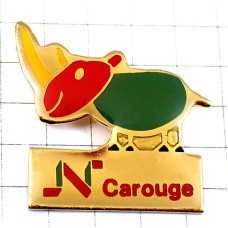 ピンバッジ・子どもの絵のサイ犀 CAROUGE FRANCE