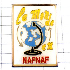 ピンバッジ・地球儀ナフナフ洋服ブランド