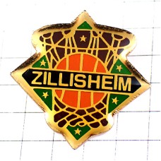 ピンバッジ・バスケットボール球ネット網ゴール ZILLISHEIM BASKET FRANCE