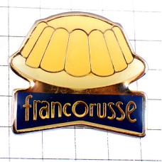 ピンバッジ・フランコルス乳製品プリン FRANCORUSSE FLAN FRANCE