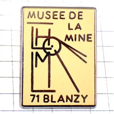 ピンバッジ・鉱山博物館ライト明かり BLANZY MINE-MUSEUM FRANCE