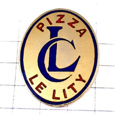 ピンバッジ・ピザ屋さんLCアルファベット大文字
