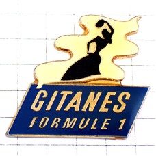 ピンバッジ・フラメンコ女の子ダンサー踊り子ジタン煙草タバコF1車レース