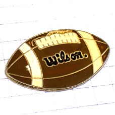 ピンバッジ・アメフト球アメリカンフットボール一個 WILSON AMERICAN-FOOTBALL