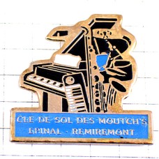 ピンバッジ・ピアノ音楽サックス楽器キーボード