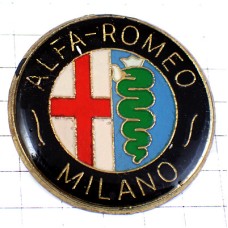 ピンバッジ・アルファロメオ蛇ヘビと十字ロゴ車 ALFA-ROMEO ITALIA ITALY ピンバッジ・アルファロメオ蛇ヘビと十字ロゴ車 ALFA-ROMEO ITALIA ITALY