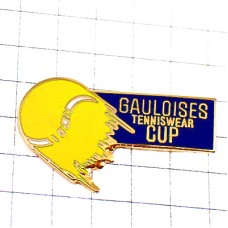 ピンバッジ・跳ねるテニス黄色いボール球ゴロワーズ大会タバコ煙草 TENNIS GAULOISES FRANCE