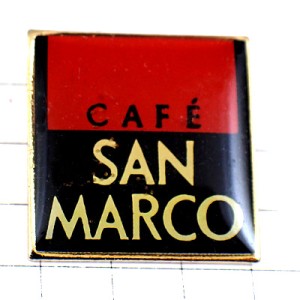 ピンバッジ・コーヒー豆サンマルコ珈琲 CAFES SAN-MARCO ITALIA