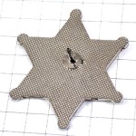 ピンバッジ・星型のニコちゃんマーク黄色スター