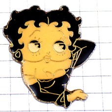 ピンバッジ・ベティちゃん黒いドレスのベティブープ漫画アニメ映画 BETTY-BOOP