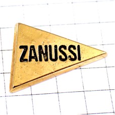 ピンバッジ・ザヌッシ金色ゴールド三角イタリア家電メーカー ZANUSSI ITALIA ITALY ピンバッジ・ザヌッシ金色ゴールド三角イタリア家電メーカー ZANUSSI ITALIA ITALY