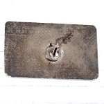 ピンバッジ・シャンパーニュ葡萄酒ピンク色ブドウの房テレフォンカード