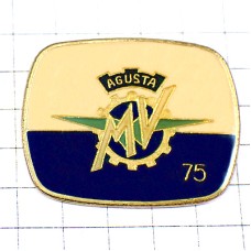 ピンバッジ・アグスタ二輪バイク歯車オートバイＭＶ MV-AGUSTA ITALIA
