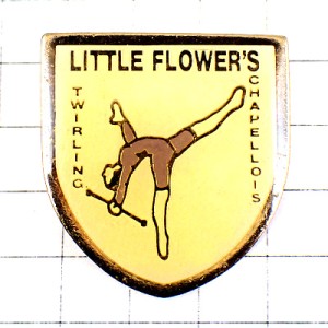 ピンバッジ・バトントワリング踊りダンサー女の子の紋章