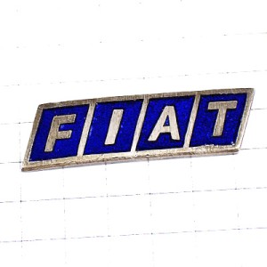 ピンバッジ・フィアット車エンブレム紺色ロゴ FIAT ITALIA ITALY