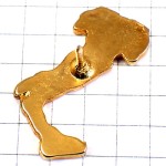 ピンバッジ・イタリア地図型３色国旗色 ITALIA ITALY MAP FLAG