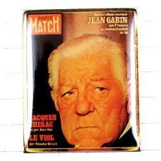 ピンバッジ・ジャンギャバン映画スター表紙パリマッチ俳優 JEAN-GABIN PARIS-MATCH MATCH FRANCE