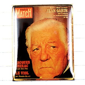 ピンバッジ・ジャンギャバン映画スター表紙パリマッチ俳優 JEAN-GABIN PARIS-MATCH MATCH FRANCE ピンバッジ・ジャンギャバン映画スター表紙パリマッチ俳優 JEAN-GABIN PARIS-MATCH MATCH FRANCE