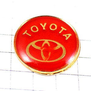 ピンバッジ・トヨタ車エンブレム赤丸ロゴ TOYOTA JAPAN