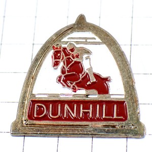 ピンバッジ・競馬ジョッキー機種アブミ鐙ダンヒルのタバコ煙草  DUNHILL ETRIER ENGLAND