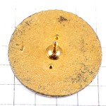 ピンバッジ・黒馬うま三つ葉のクローバー