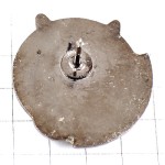 ピンバッジ・「押して」ウサギ白兎 RABBIT PRESS-MOI FRANCE