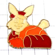 ピンバッジ・白兎ウサギ肉料理 MEAT RABBIT FRANCE ピンバッジ・白兎ウサギ肉料理 MEAT RABBIT FRANCE