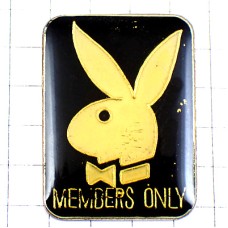 ピンバッジ・プレイボーイのウサギ兎うさぎ蝶ネクタイ PLAYBOY MAGAZINE MEMBERS USA