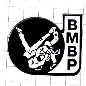 ピンバッジ・柔道クラブ背負投げ