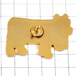 ピンバッジ・スイス黒い熊の紋章の鈴ゴールド金色の牛ウシ