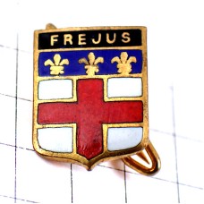 ブローチ・フレジュス赤い十字と百合の紋章 FREJUS BROOCH FRANCE ブローチ・フレジュス赤い十字と百合の紋章 FREJUS BROOCH FRANCE