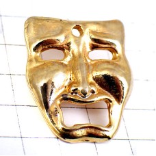 ピンバッジ・ベニス祭ゴールド金色マスク仮面ヴェネツィア伊イタリア