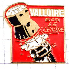 ピンバッジ・シャンパーニュ開栓シャンパン葡萄酒