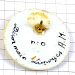 ピンバッジ・バゲット木のまな板パン屋さんブーランジェリー陶磁器製リモージュ焼