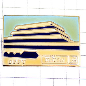 ピンバッジ・大きな建物フランステレコム社