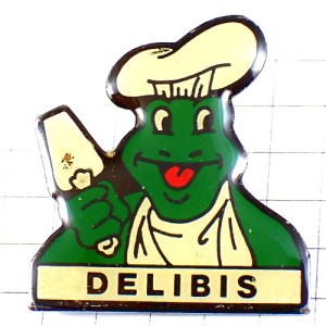 ピンバッジ・カエル蛙シェフ料理人パティシエお菓子職人 DELIBIS PATISSIER FRANCE