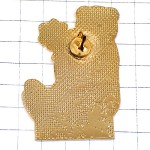 ピンバッジ・花を手にしたクマ熊ぬいぐるみピレネー山脈テディベア PYRENEES VALLEE-D-ASPE TEDDY-BEAR FRANCE