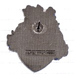 ピンバッジ・ト音記号ライアー竪琴リラ音楽の紋章シュバリエ騎士の甲冑 PASSY LYRE FRANCE