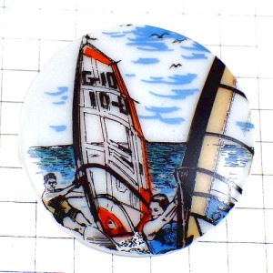 ピンバッジ・ウィンドサーフィン波乗り海