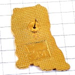 ピンバッジ・フサフサの犬いぬ