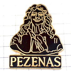 ピンバッジ・劇作家モリエールの胸像 MOLIERE PEZENAS FRANCE