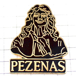 ピンバッジ・劇作家モリエールの胸像 ピンバッジ・劇作家モリエールの胸像