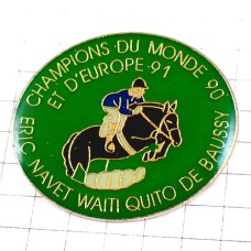 ピンバッジ・乗馬ジョッキー騎手エリックナヴェ