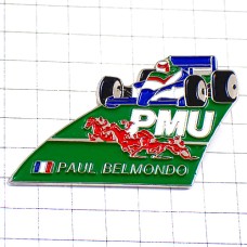 ピンバッジ・ポールベルモンドF1レース車パイロットPMU競馬