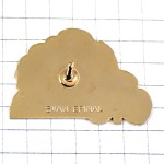 ピンバッジ・三つ葉のクローバー赤い花カトリック教会