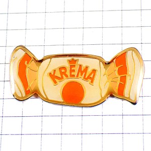 ピンバッジ・クレマ包み紙キャンディーお菓子 KREMA