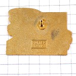 ピンバッジ・白い花や赤い煙突トリ環境保護