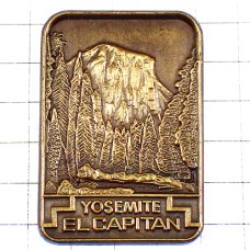 ピンバッジ・エル・キャピタン一枚岩ヨセミテ国立公園アメリカ/USA山カリフォルニア州ブロンズ色 YOSEMITE NATIONAL-PARK