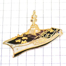 ピンバッジ・クレマンソー空母軍艦ミリタリーフランス軍 CLEMENCEAU PLANE-CARRIER FRANCE